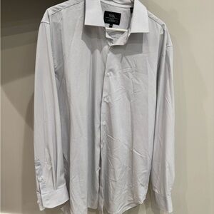 6 total - WRK Men's White Microdot Spread-Collar Dress Shirts - lot of 6 shirts